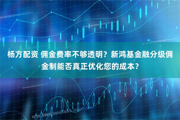 杨方配资 佣金费率不够透明？新鸿基金融分级佣金制能否真正优化您的成本？